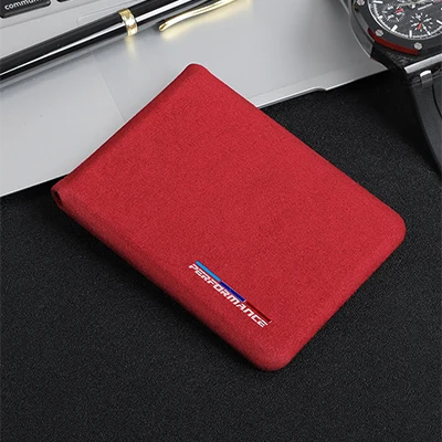 Airspeed Bank Card Package Driver License Holder for BMW E46 E90 E39 E60 E36 E92 F30 F10 F20 F11 F31 F01 F34 G30 Accessories - Название цвета: Красный