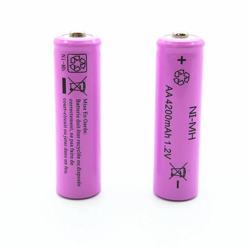 

8pcs AA Rechargeable Battery AA Ni-MH 1.2V 4200mAh Ni-MH 2A Pre-charged Bateria Rechargeable Batteries for Camera