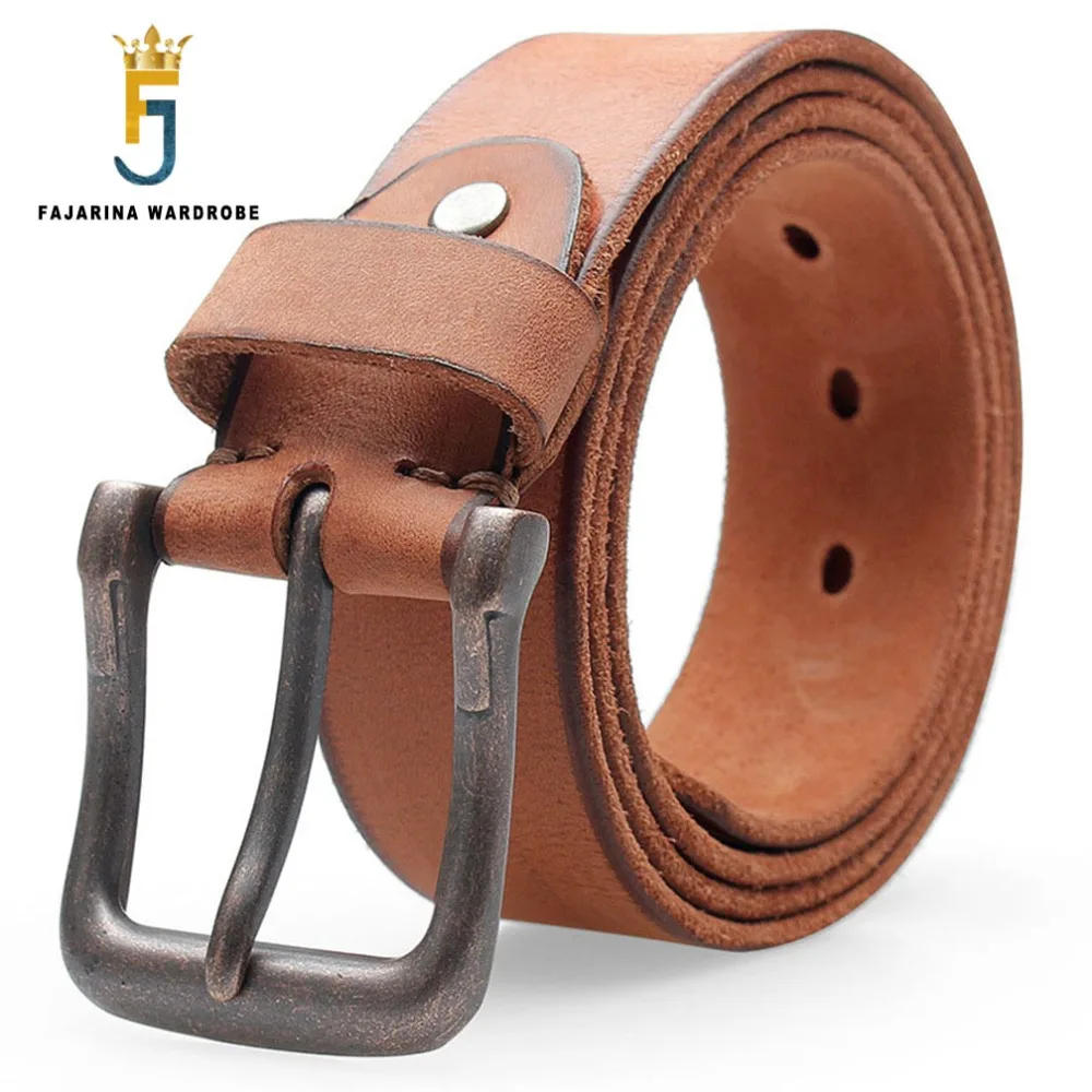 Ремень мужской из натуральной кожи 3 8 см в стиле ретро|pins belt|leather belts for menleather belt |