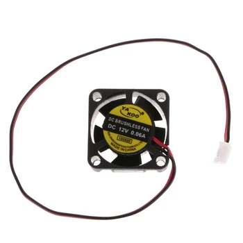 

DC 12V 0.06A 2-Pin 25x25x10mm PC Computer CPU System Brushless Cooling Fan 2510