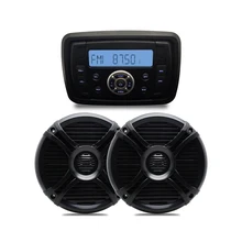 Водонепроницаемый аудио MP3 Радио FM AM музыка Bluetooth стерео + 1 пара 6.5 ”морской лодка Водонепроницаемый Колонки для наружного морской лодка