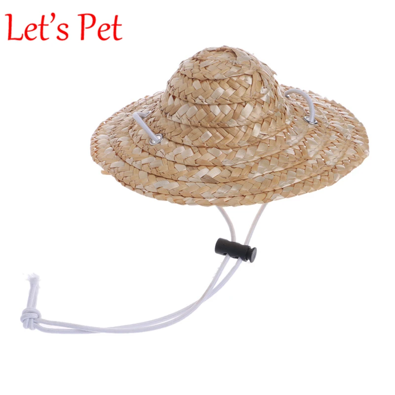 

Hawaiian Style Pet Sombrero Hat Dog Cat Hat Small Pet Dog Outdoor Accessories Hiking Pet Products Small/Large Dogs hats