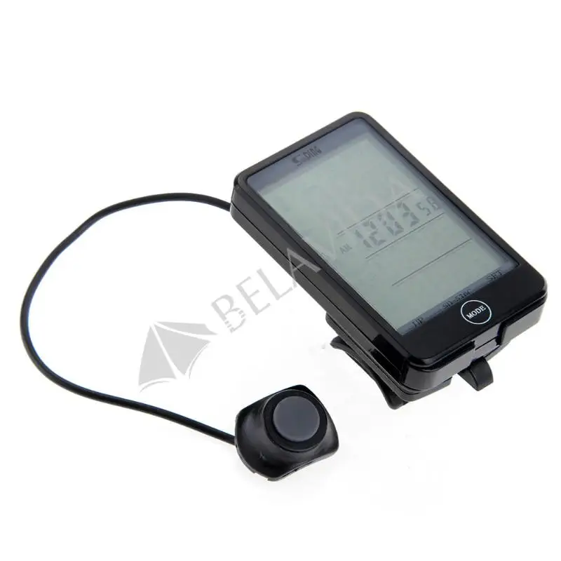 Wireless LCD Backlight Bike Bicycle Cycling Computer Odometer Speedometer New