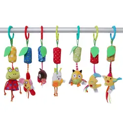 Детская погремушка мультфильм животных модели Детские коляски Tinkle колокольчик кулон Плюшевые Развивающие игрушки