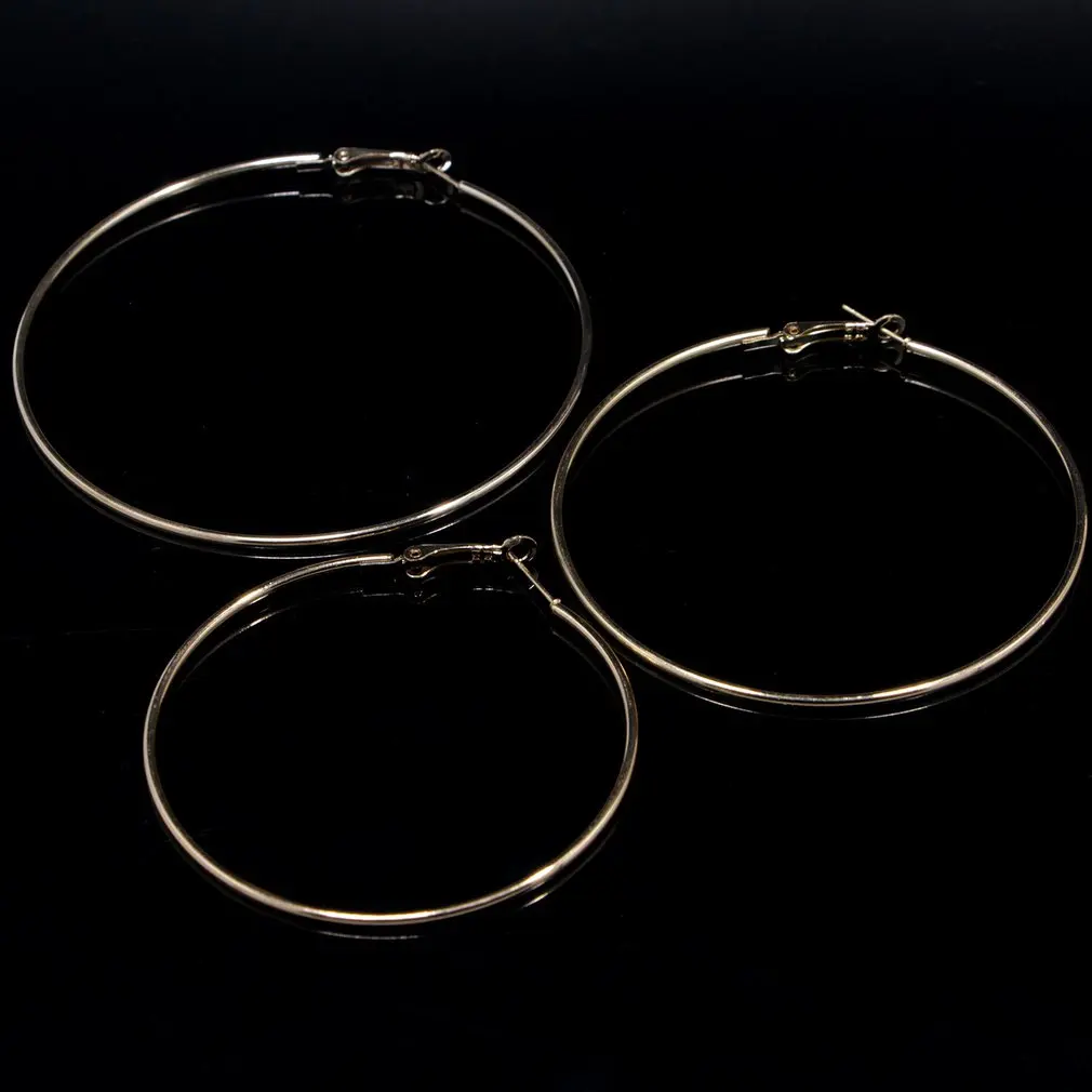 3 пары больших круглых сережек для женщин, простое Трендовое кольцо для ушей, модные серьги-кольца для девочек на свадьбу, путешествия, Fpr, Прямая поставка