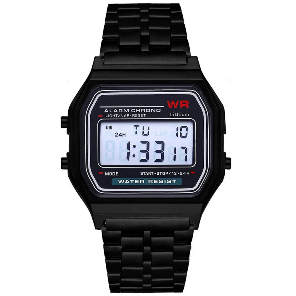 Men Sports Watches Military Quartz LED Digital Waterproof Quartz Wrist Watch Dress Golden WristWatch Women Men Watch Bracelet H2 -