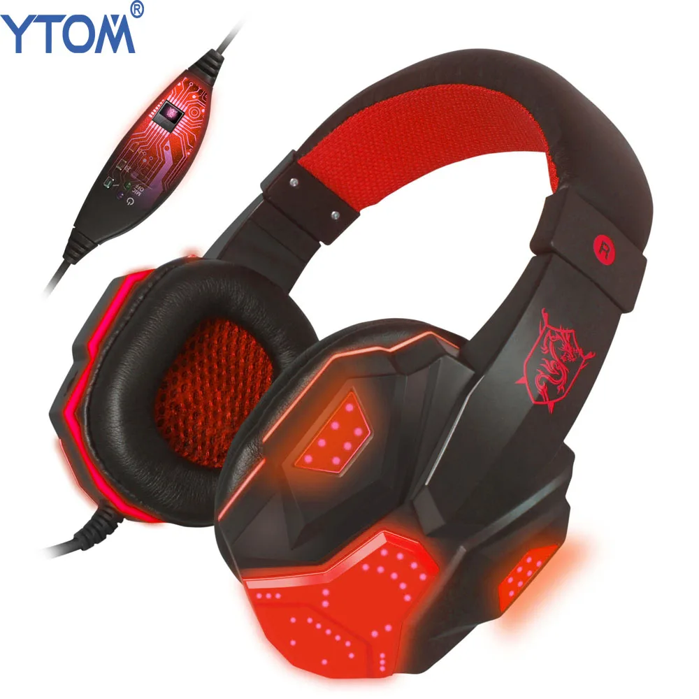 Игровые наушники YTOM PC780 с глубокими басами стереонаушники игровая гарнитура
