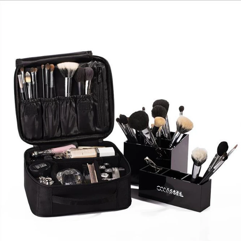 

Fashion cosmetics organizer joya Oxford cosmetic case storage brush makeup zipper portable travel designer suitcase