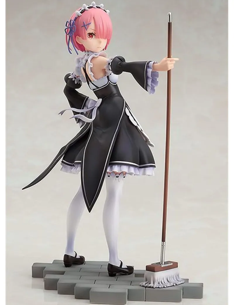 

Anime PVC Figure Supply Re Life In A Different World From Zero Action Figure 22cm Maid Ram Model Doll Decorations