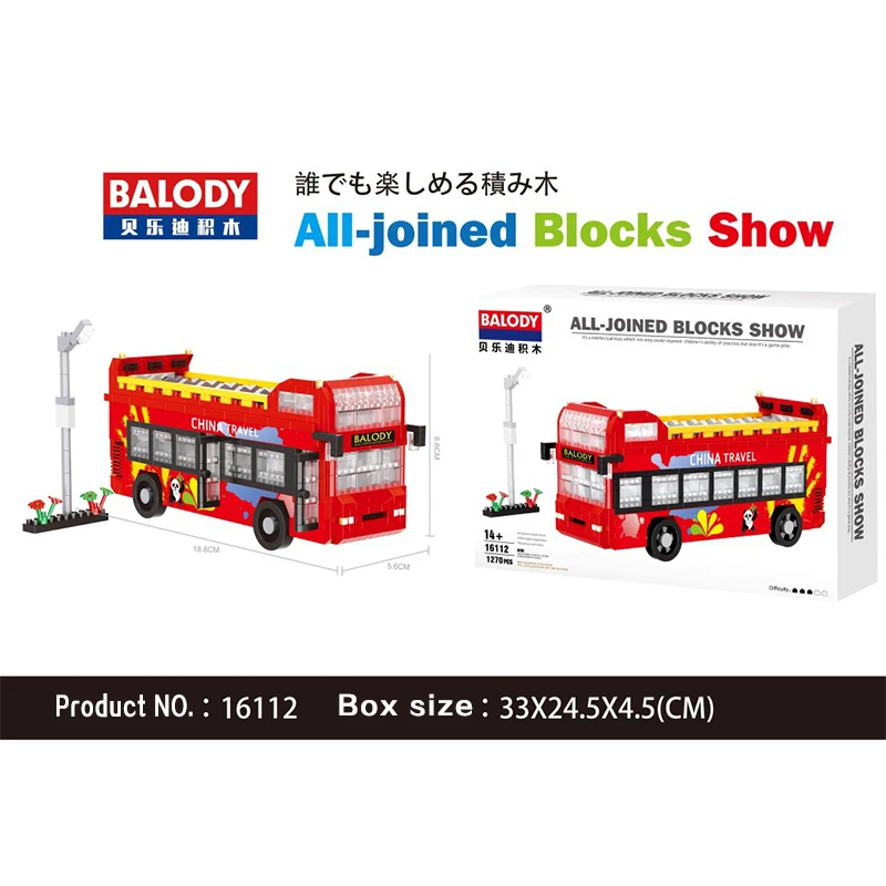 

Bricks London Double Decker Public Bus Red Car Vehicle Traffic Lights 3D Model DIY Diamond Mini Building Blocks Toy
