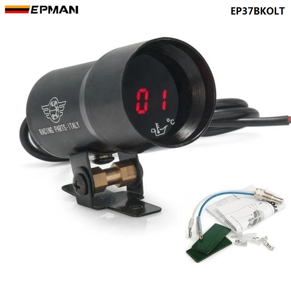 buy 37mm Compact Micro Digital Smoked Lens Oil Temperature Gauge Display Black,Purple For BMW 520i f10 (OEMEP DGT8103 )EP37BKOLT