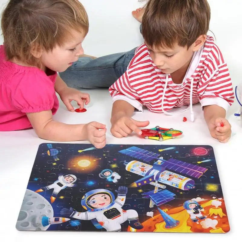6 цветов 3D маленькие Пазлы набор игрушек детские Мультяшные деревянные головоломки детские творческие обучение по методу Монтессори Обучающие игрушки, подарки