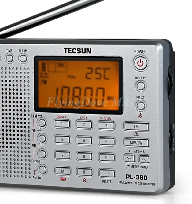 Tecsun PL-380 PL380 полнодиапазонная радио Цифровая Демодуляция стерео PLL портативное радио FM/LW/SW/MW приемник DSP интернет радио