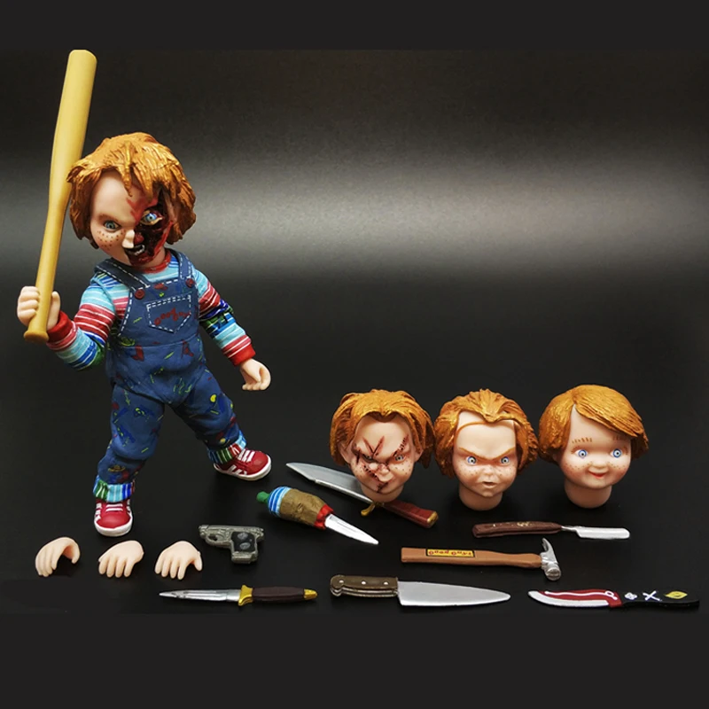 Аниме страшный фильм Ultimate Childs Play Good Guys Чаки экшн фигурка NECA из ПВХ съемная модель