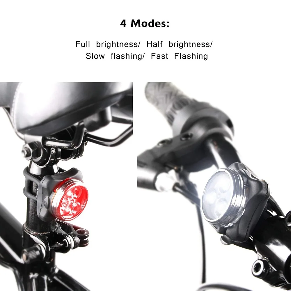 Bicycle Light Built-in battery Rechargeable USB LED Bike Light Flashlight With Mount Bicycle Accessories Rear light Headlights Bicycle Light Built-in battery Rechargeable USB LED Bike Light Flashlight With Mount Bicycle Accessories Rear light Headlights