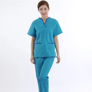 

new Medical Scrub Sets Hospital Uniforms Doctors Scrub Suits Surgical Clothes Uniform Medical Gowns Fashion Lab Coat Heart brand
