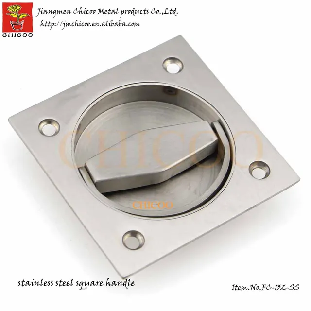 Stainless Steel Square Cup ring Handle Recessed handle door Cup Handle