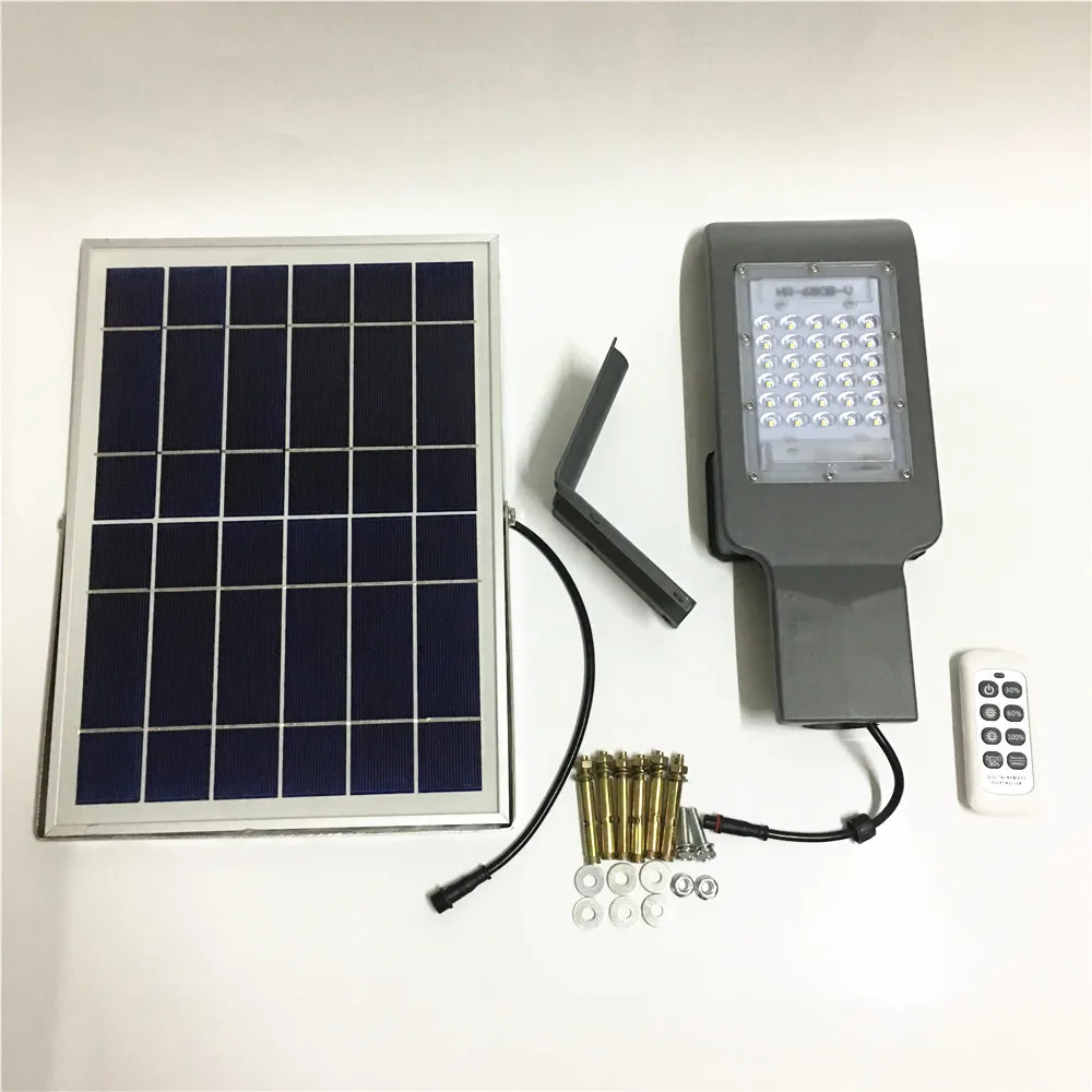 Уличный солнечный светильник SMD3030 30 Вт с дистанционным управлением