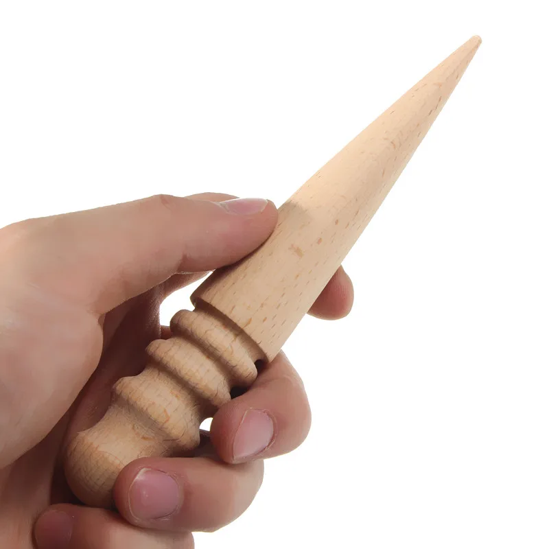 KiWarm кожевенное ремесло ручной инструмент для шитья регулируемый кожаный край слайкер круглый деревянный набор шил удар Groover нож инструмент