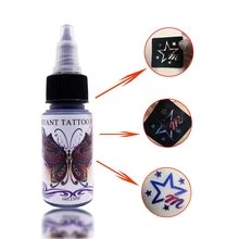 1 набор чернил татуировки с трафаретом постоянные принадлежности для макияжа 3D DIY модный сок для боди-арт тату пигмент микроблейдинг поставка