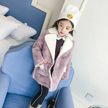 

Winter Woolen Overcoat Girls Woolen Coat Kids Woolen Jackets Baby Girl Overcoats Outerwear Y858