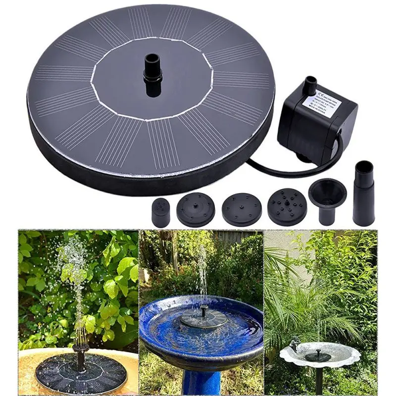 

Floating Solar Panel Water Fountain For Garden Solar pump Pond Submersible Watering Pool Automatic Solar Fountains Waterfalls