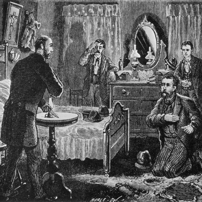 McParlan Initiated Into the Molly Maguires  1874 Poster Print by Science Source (36 x 24)
