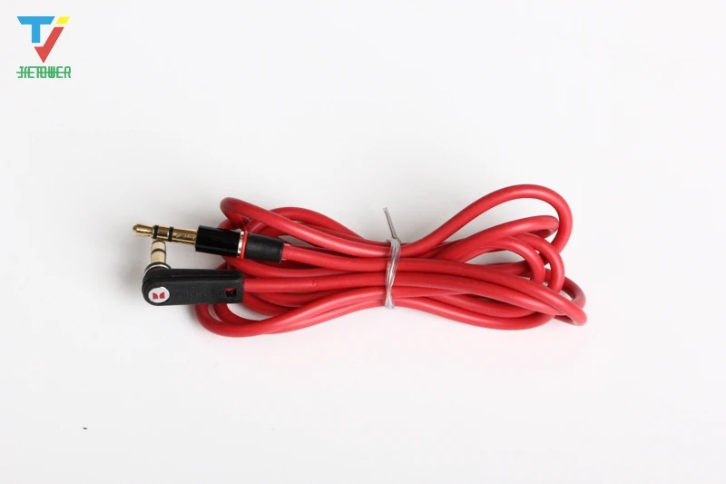 100pcs lot Red 4 to 4 3 to 3 Elbow Audio Cable 3 5mm Male to Male Detox Pro Headphone Replacement Audio Extension Cable cheap