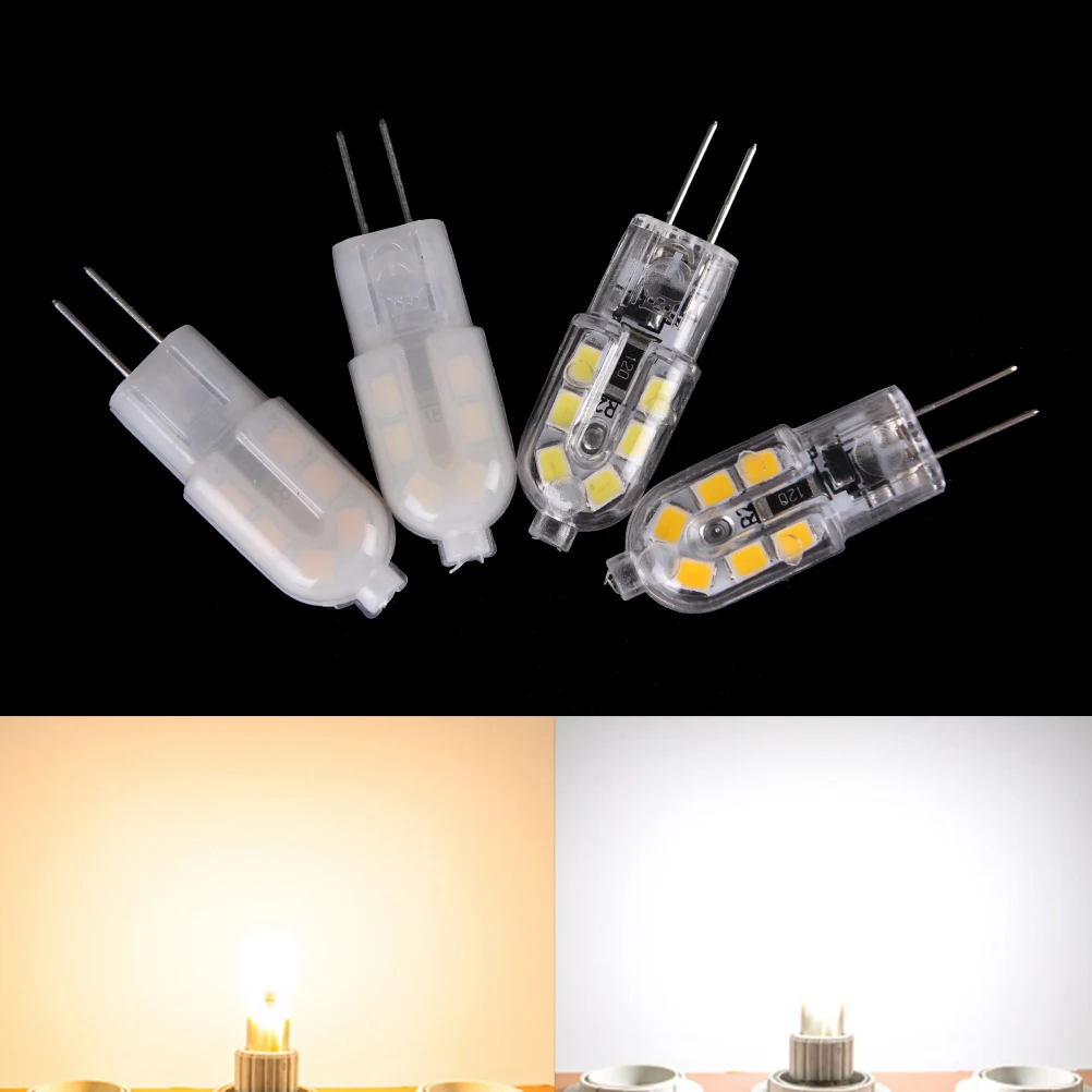 G4 2 Вт AC/DC 12 В SMD2835 светодиодные лампы молочного/прозрачного покрытия света Bombillas
