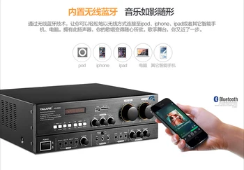 

KM-800 amplifer 160W*2 Double reverb Bluetooth karaoke Support for Bluetooth USB SD card Home theater audio amplifie