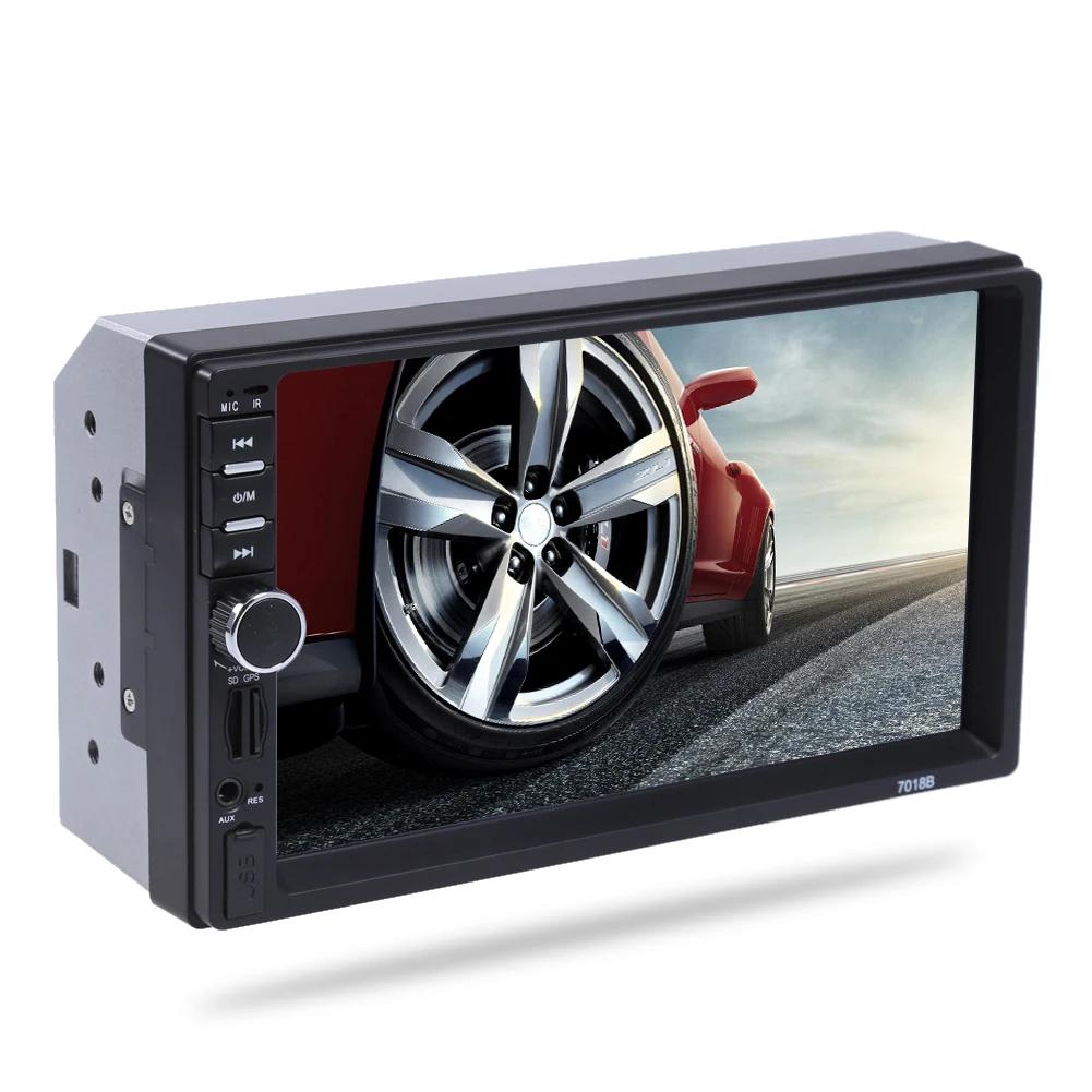 

2 Din Car Multimedia Player GPS navigation 7'' HD Bluetooth Stereo Radio FM MP3 MP5 Audio Video USB Auto Electronic Touch Screen