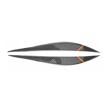 

1 Pair Carbon Fiber Headlight Eyebrows Eyelids car accessories for BMW F30 3 Series 13-15