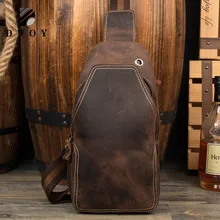 Мужские сумки-мессенджеры из натуральной кожи, сумки через плечо, сумки на плече на груди, винтажные сумки из кожи crazy horse, мужская коричневая сумка