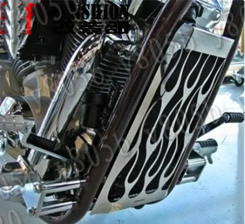 Мотоцикл хромированный металлический радиатор Гриль Крышка для KAWASAKI Vulcan VN1500/1700 VN 1500 1700