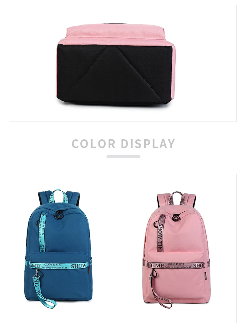 Diariamente à Prova Mochila de Viagem Bolsa de Escola Mochilas para as Meninas da Faculdade Água Casuais Mulheres Carta Impressão Amantes Laptop Mochila d' 10 Bolsas e Malas