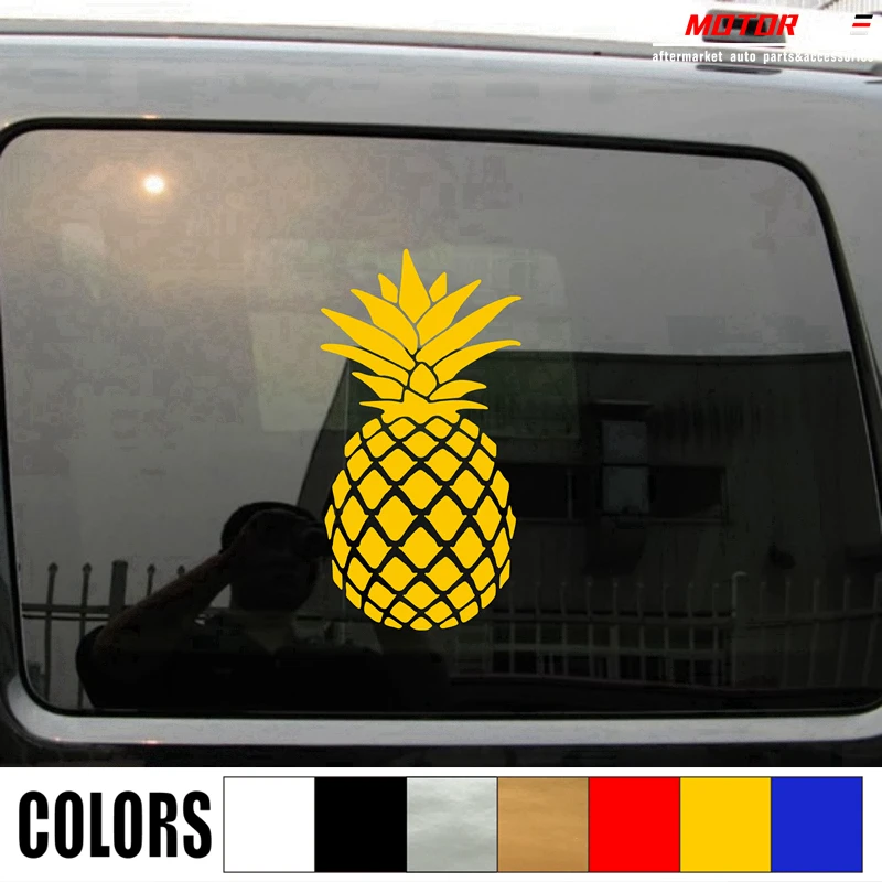 Pineapple Decal Sticker Car Vinyl pick size color no bkgrdin Car