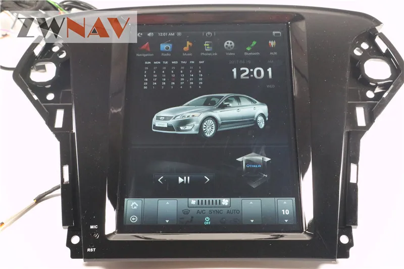 Best ZWNVA Tesla style Screen Android 7.1 RAM 2GB ROM 64GB Car Player GPS Navigation Radio Screen For Ford Mondeo MK4 2007-2012 11