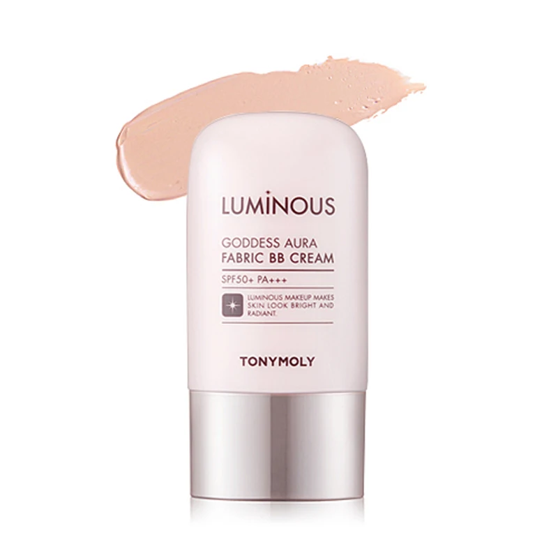 

Korean Cosmetic Luminous Goddess Aura Fabric BB Cream SPF50+ PA+++ 40g Face Makeup Base CC Creams Whitening Concealer Foundation