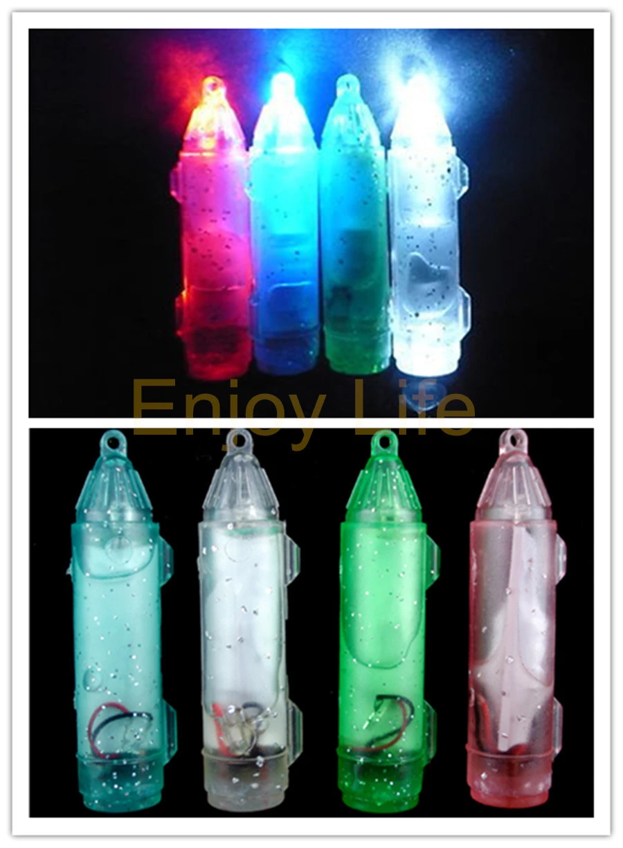 2Pcs 20cm Multi Color Deep Drop Underwater Fish Attracting Indicator Lure Led Fishing Flash Light Bait