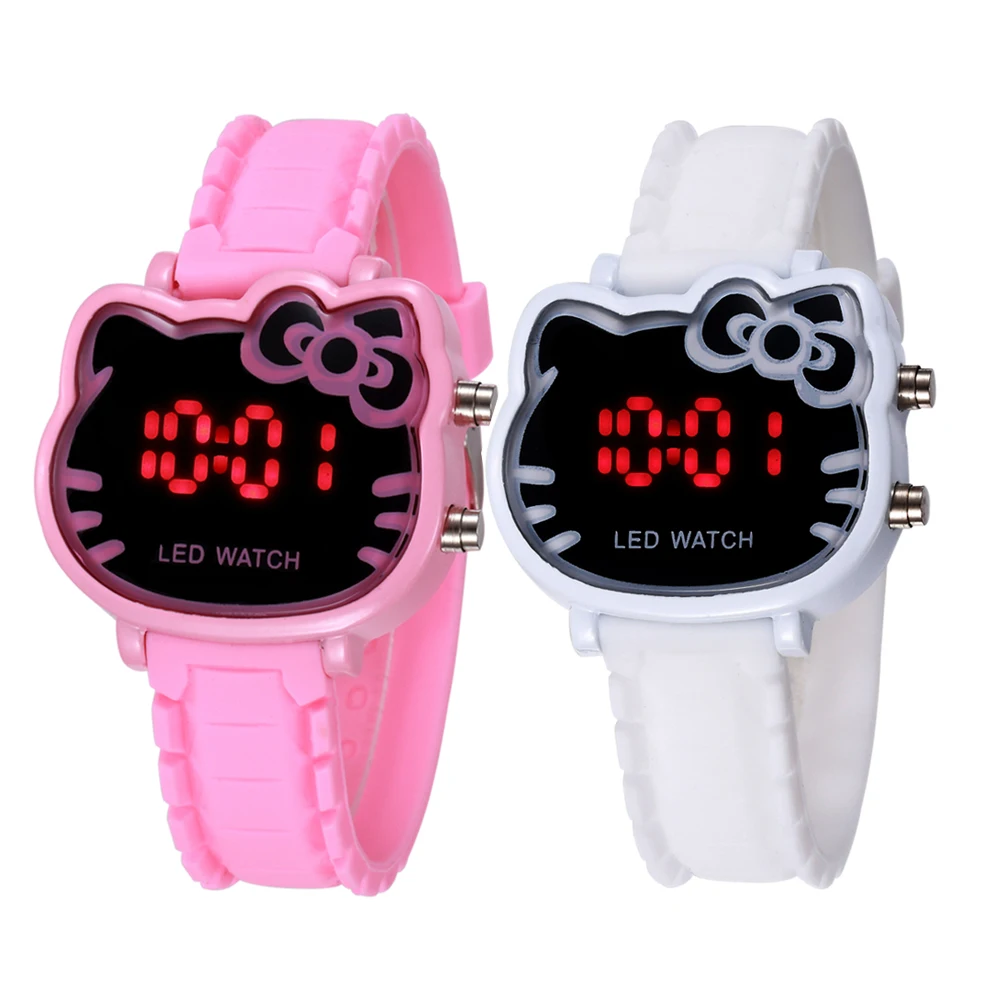 2019 Новая мода часы Hello Kitty кот девушка часы Дети наручные Горячая Montre Enfant Прямая доставка