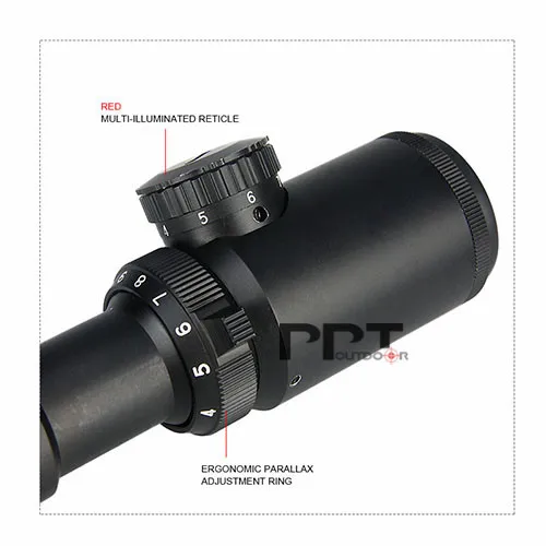 Vermelho para Desporto ao ar Chegada Nova Rifle Scope Iluminado Mil-dot Livre Uso Pp1-0274 Ppt 3-9x42 9 Lunetas Riflescopes