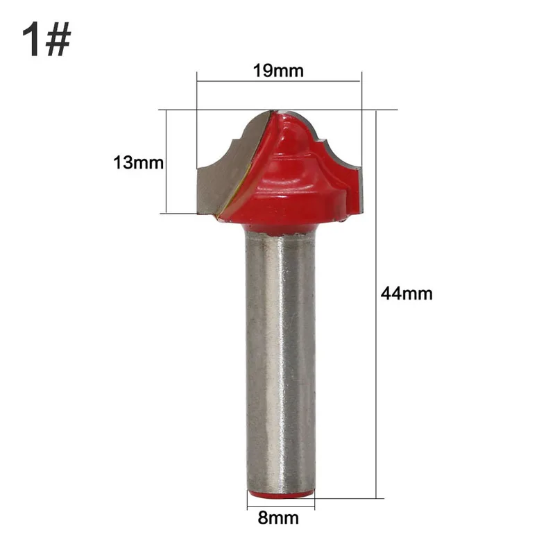  1Pcs Surface Router Bit Milling Cutter Engraving Woodworking 8m'm Handle Carbide Double Door Line K