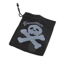 Черный нетканый мешочек для хранения сокровище пиратов-Buccaneer Gold Coin Drawstring, пакет для хранения монет