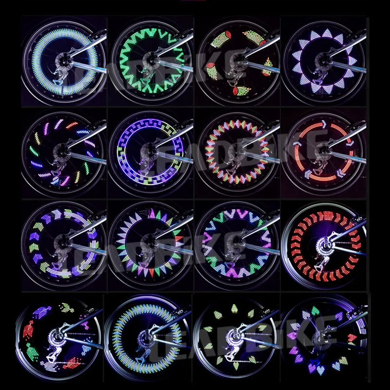 Flash Deal Leadbike Bicycle Spoke Light 30 Patterns Colorful Safety Wheel Light Lamp Movement and Light Sensor Night Riding Accessories 2 Flash Deal Leadbike Bicycle Spoke Light 30 Patterns Colorful Safety Wheel Light Lamp Movement and Light Sensor Night Riding Accessories 2