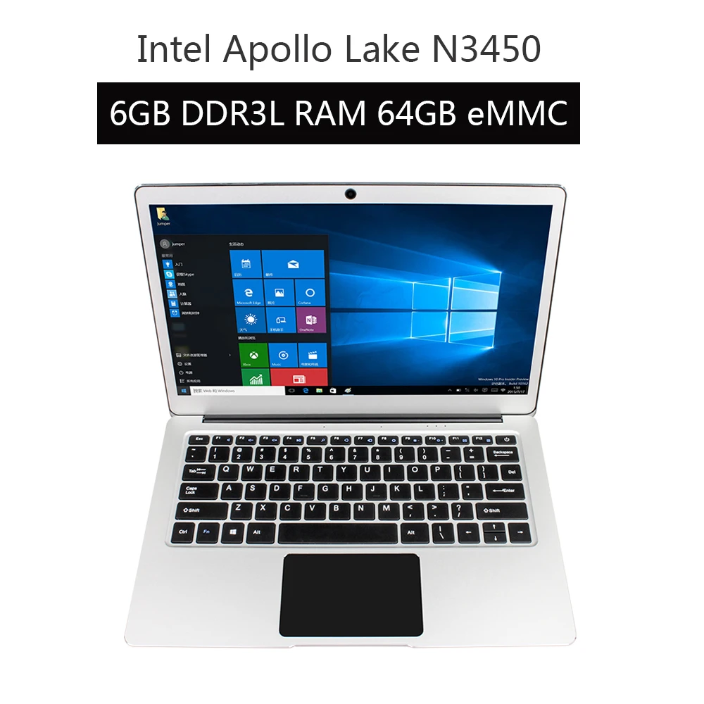 13.3&quot Windows 10 Ноутбук Jumper EZbook 3 Pro Нетбук Apollo Lake N3450 6ГБ DDR3 64ГБ eMMC Dual Band AC WiFi ноутбук с M.2
