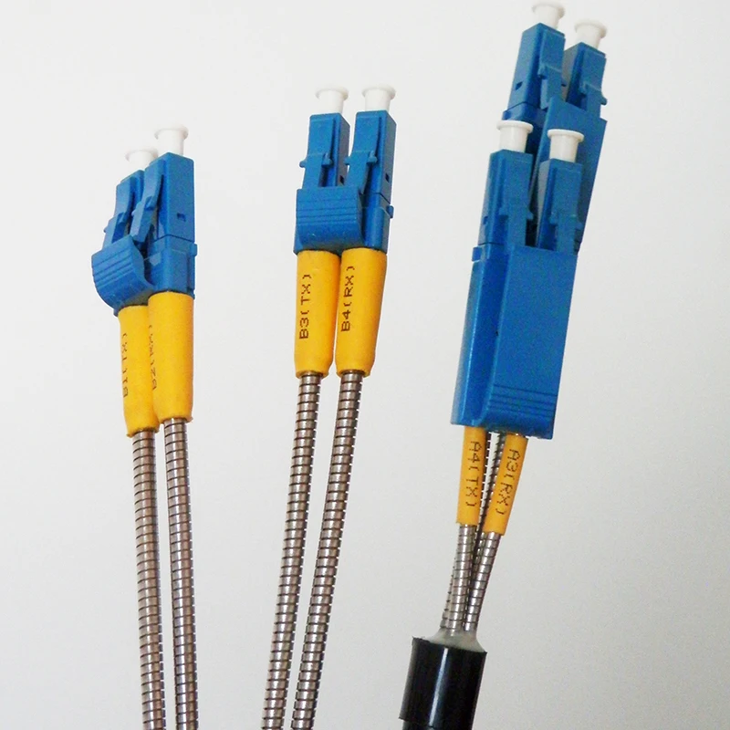 100 м LC UPC 4 ядро базовая станция волоконно-оптический кабель 4 ядра полевой волоконный кабель FTTA волокно для тары дальний волоконно-оптический патч-корд кабель