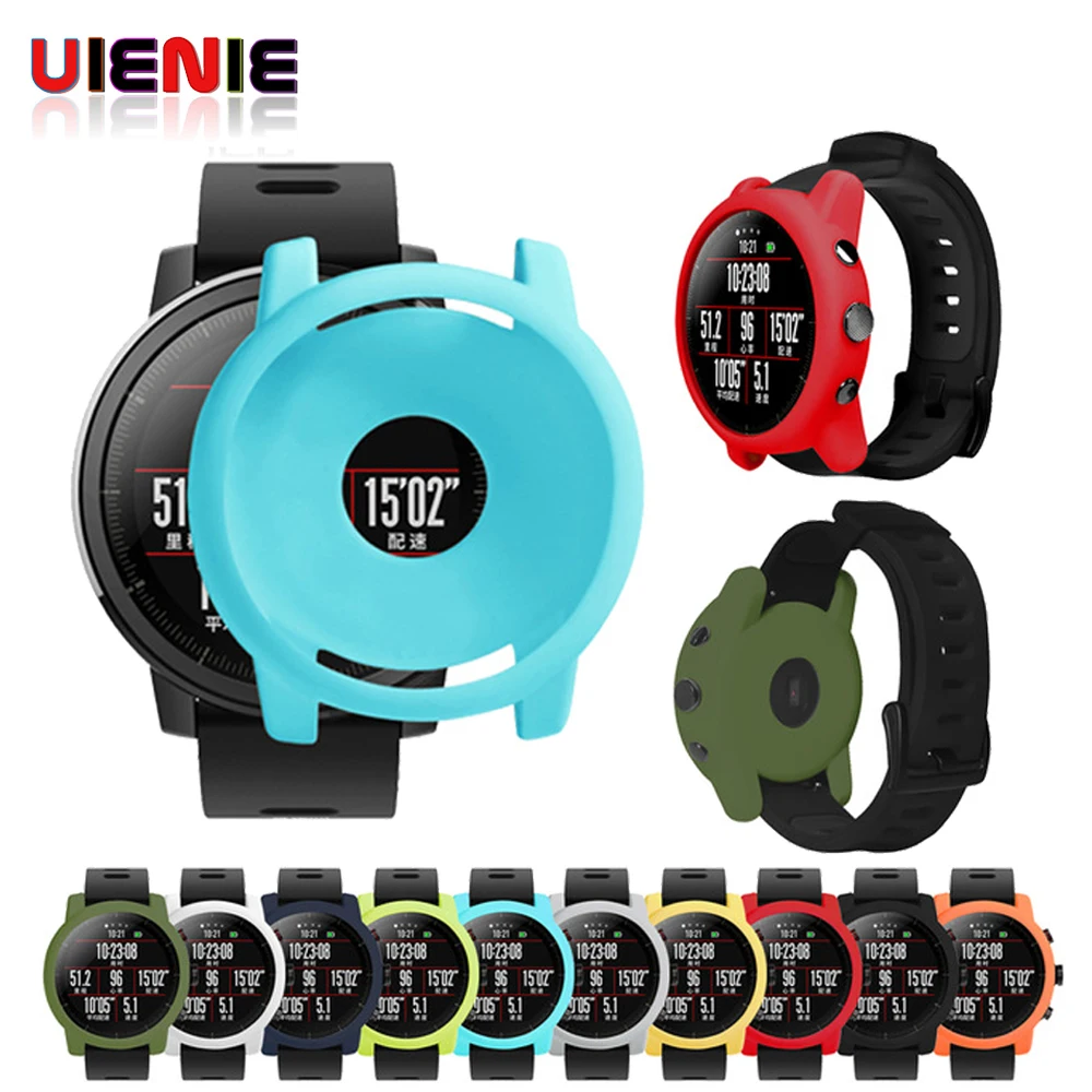 

Protector Shell for Xiaomi Huami Amazfit 2/2S Stratos Full Frame Soft Silicone Protective Case for amazfit 2 stratos Watch Frame