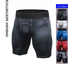 OA мужские шорты с 3D принтом, фитнес-плотно прилегающие шорты для бодибилдинга, повседневные эластичные быстросохнущие дышащие узкие шорты, одежда для тренировок