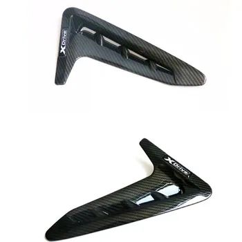 

2pcs New Car Styling Xdrive Carbon Silver ABS Plastic Fender Side Sticker Badge Emblem