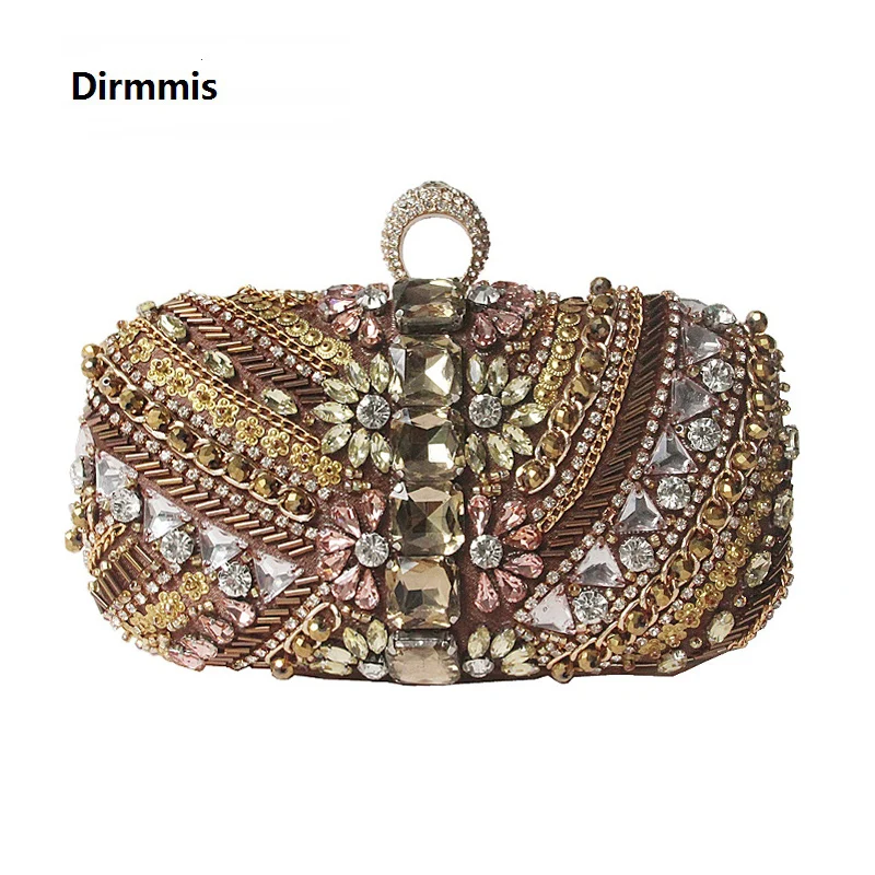 

Brand Fashion Designer Women New Luxury Handbags Vintage Pearl Party Evening Bags Elegant Diamond Woman Wedding Casual Clutches